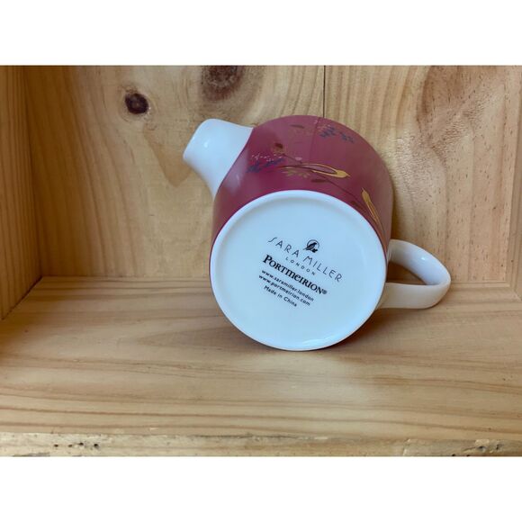 Sara Miller London Chelsea Porcelain Dark Grey Lidded Sugar Bowl & Pink Creamer - Picture 11 of 14